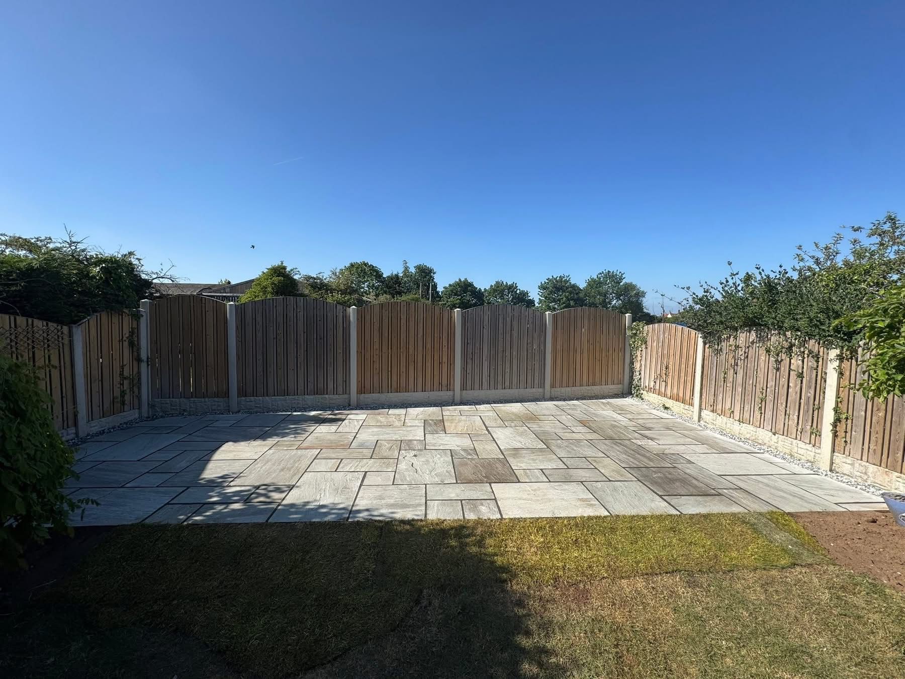Garden landscaping project